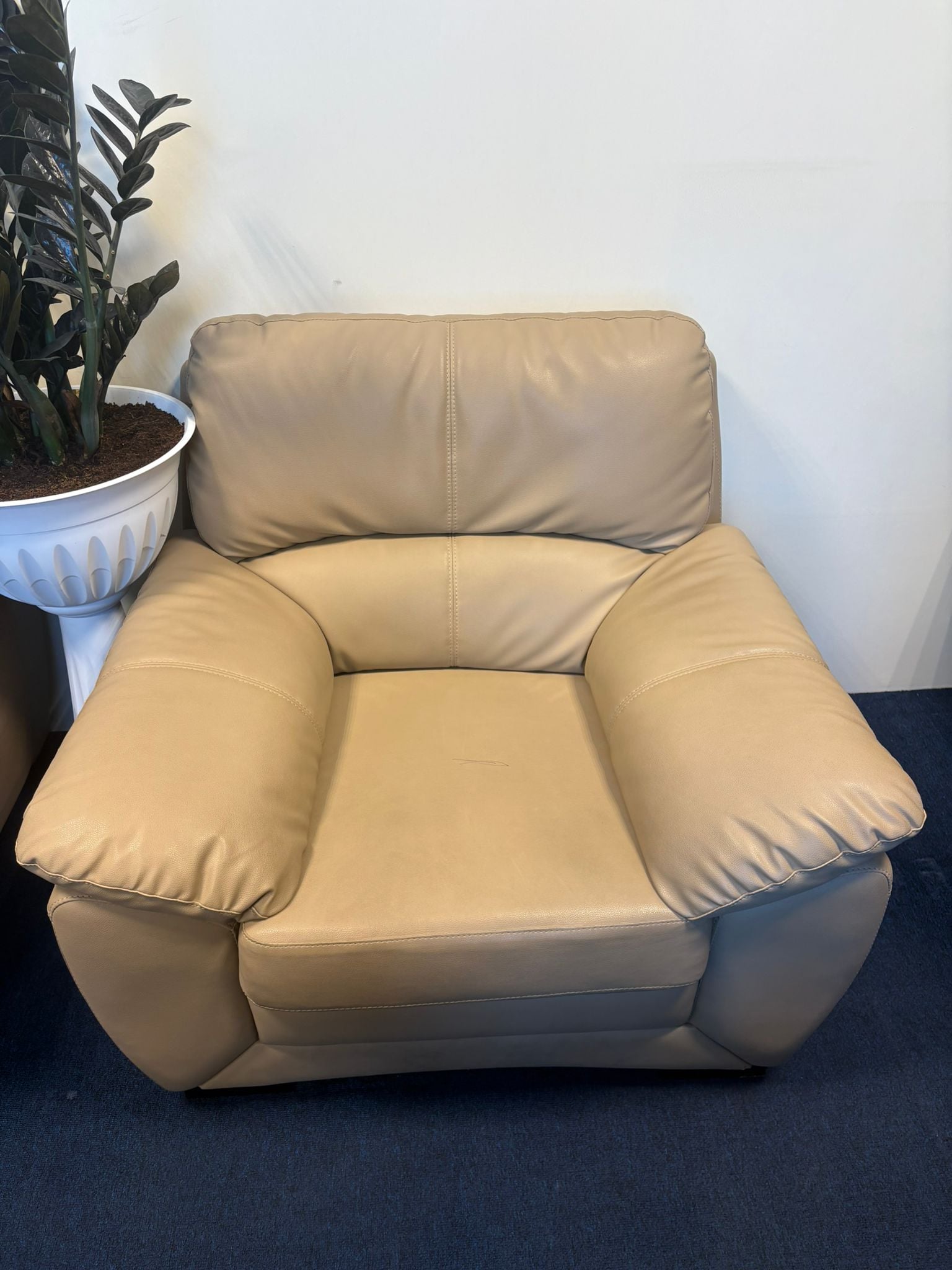 Leather sofa set (3+1+1) - Image 3