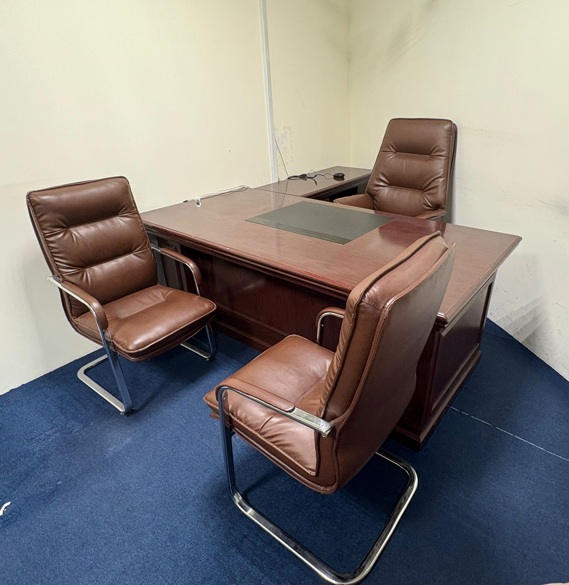 Office Furniture ( Manager's table and chairs)  - Image 2