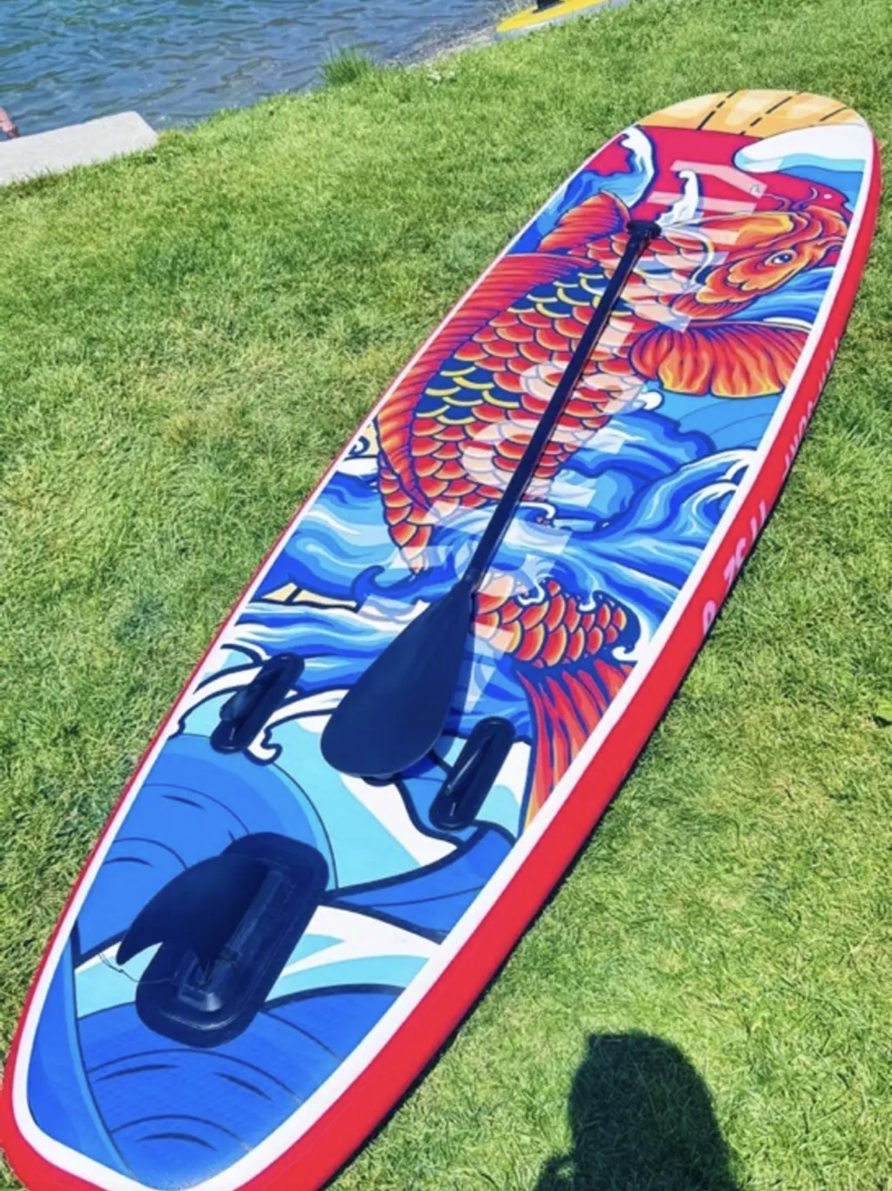 Paddle Board with SUP Accessories and Air Pump, Backpack, Foot Straps, - Image 6