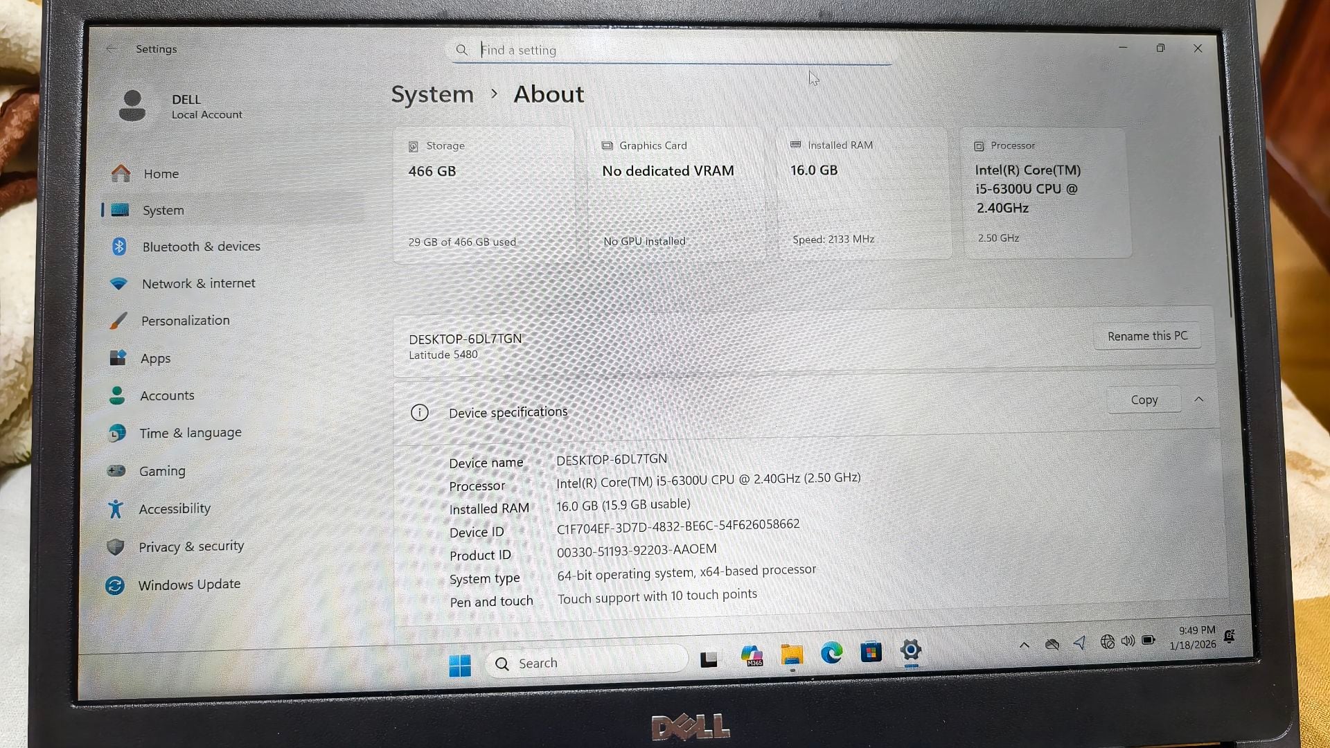 Dell touch taptop - Image 3