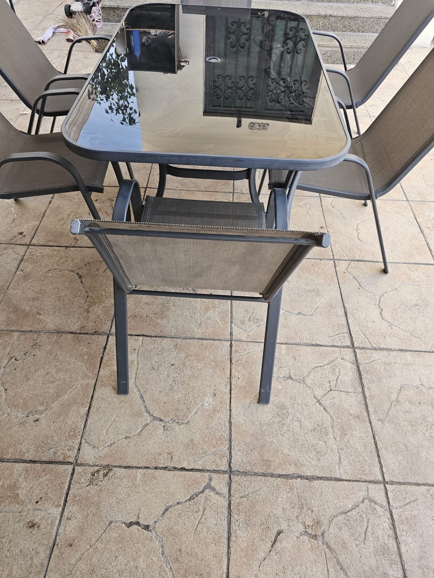 Outdoor set +delivery table +6 chairs - Image 2