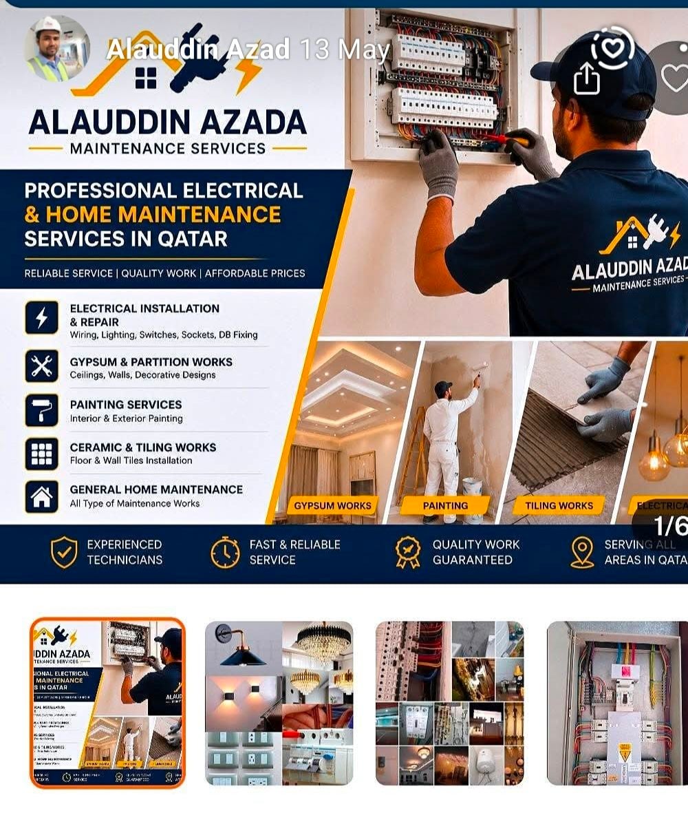 Professional Electrical & Home Maintenance Services in Qatar