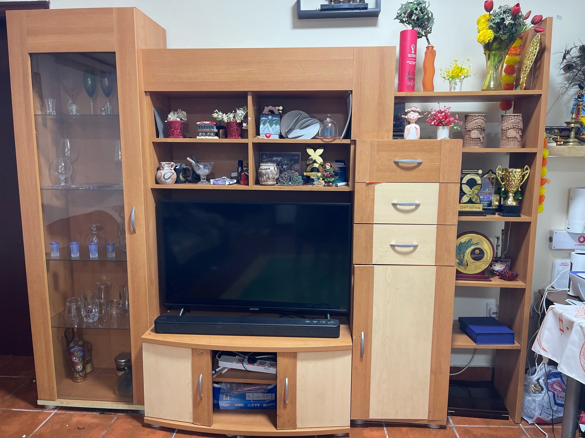 Wooden wall cabinet / TV Stand - Image 2