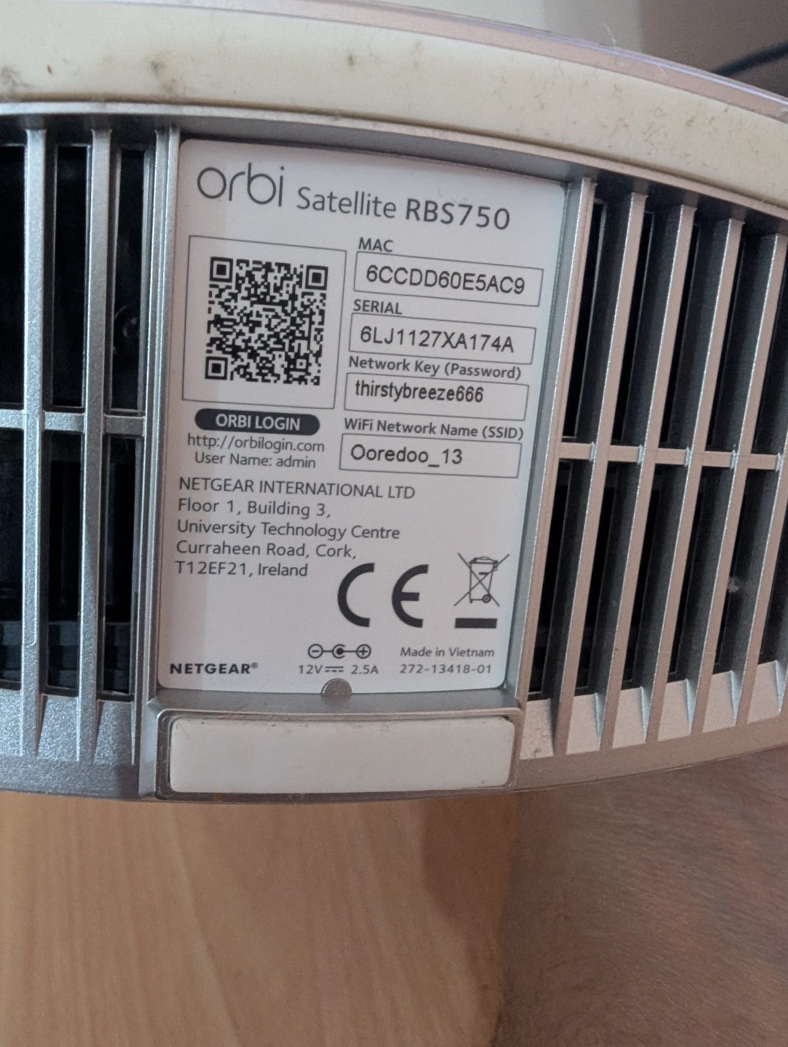 Netgear Orbi RBS750 - Wifi 6 Satellite Unit - Image 3