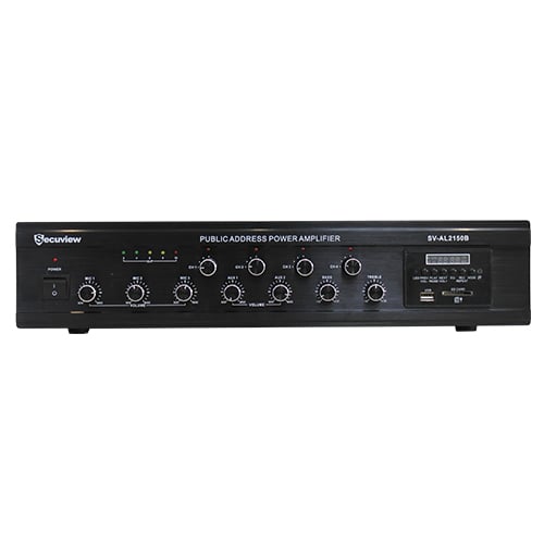 Secuview 150W Public Address Power Amplifier With 3 Mics - Image 4