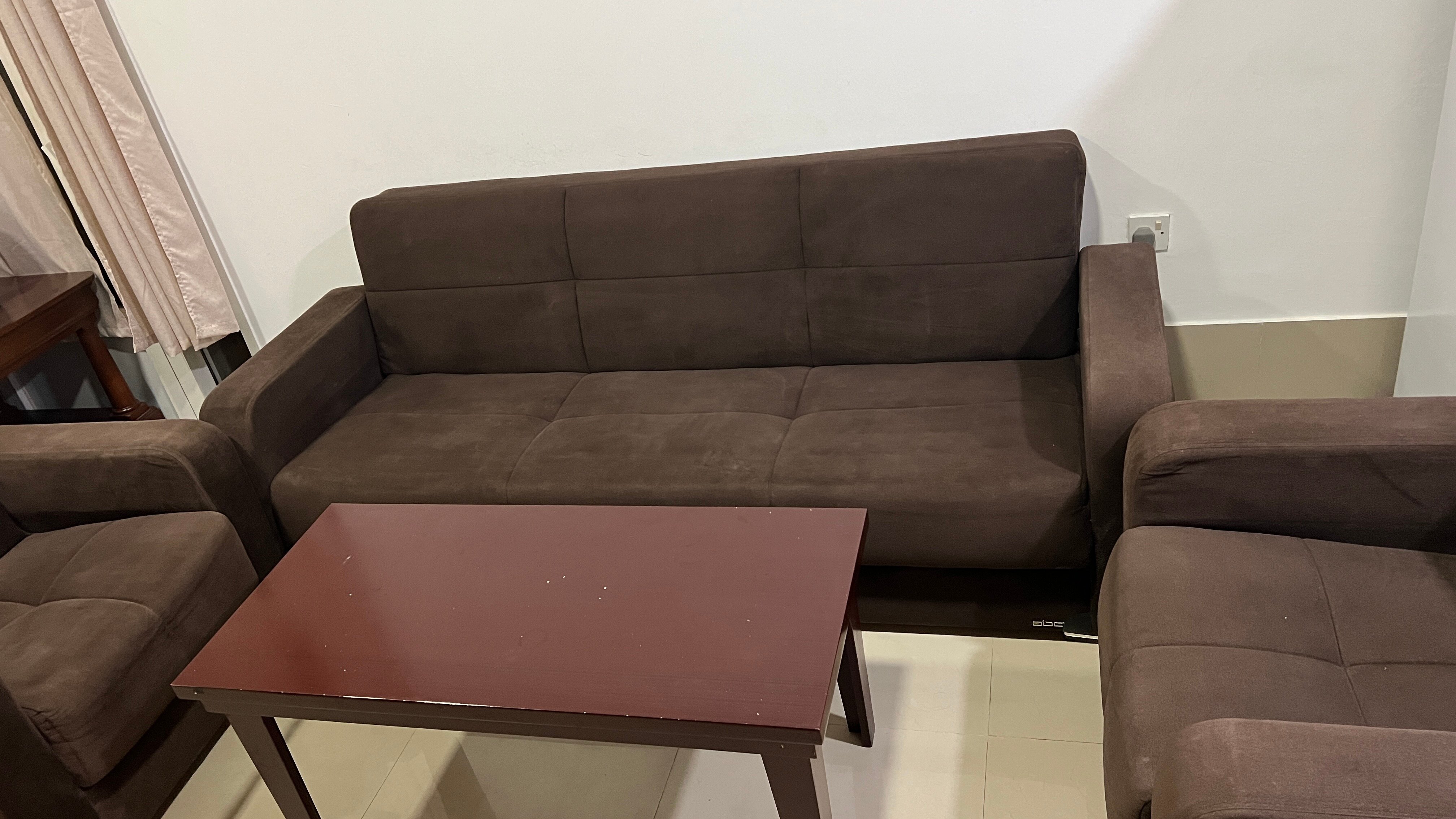 Sofa cum bed with coffee table - Image 3