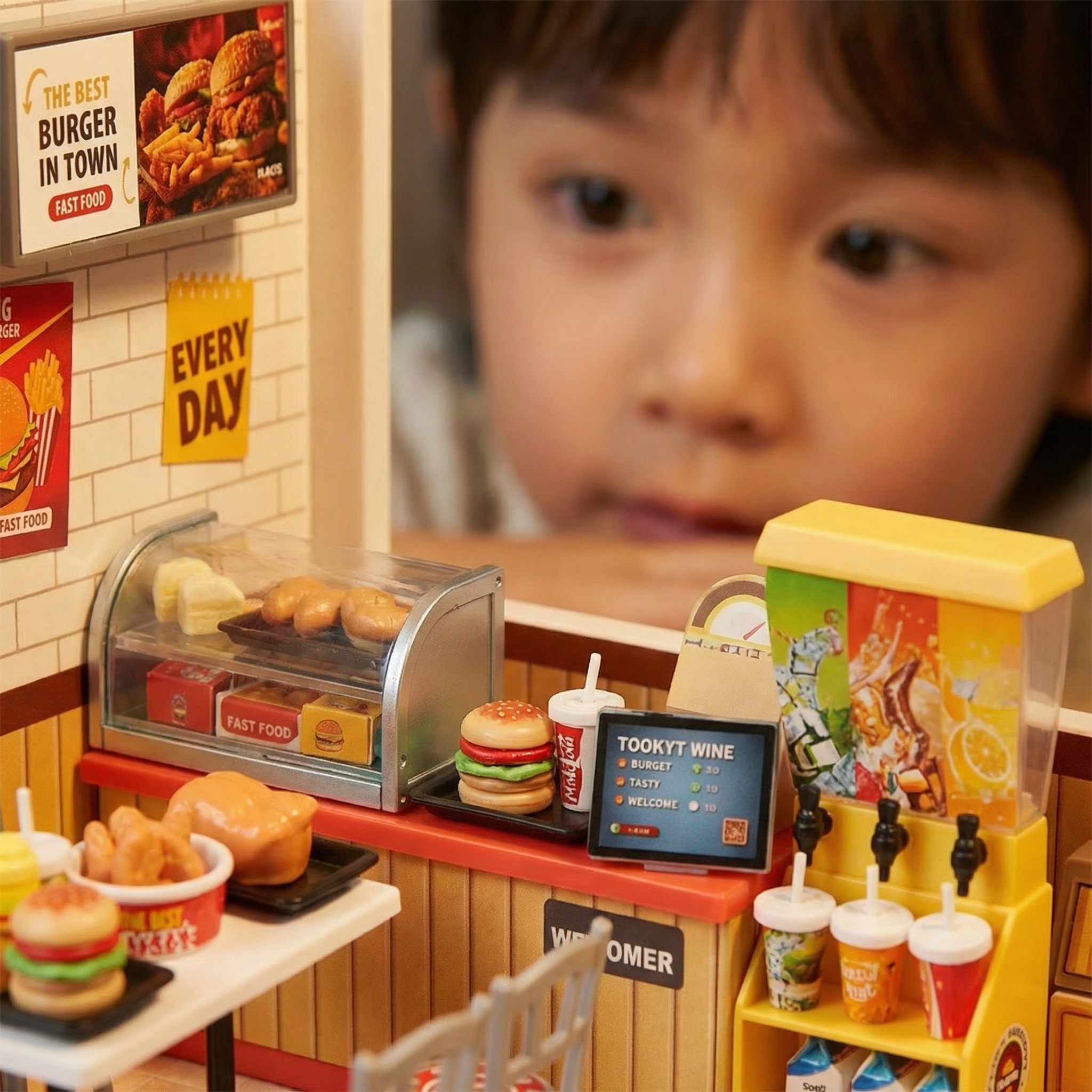 DIY Mini Fast Food Shop Building Set - Image 5
