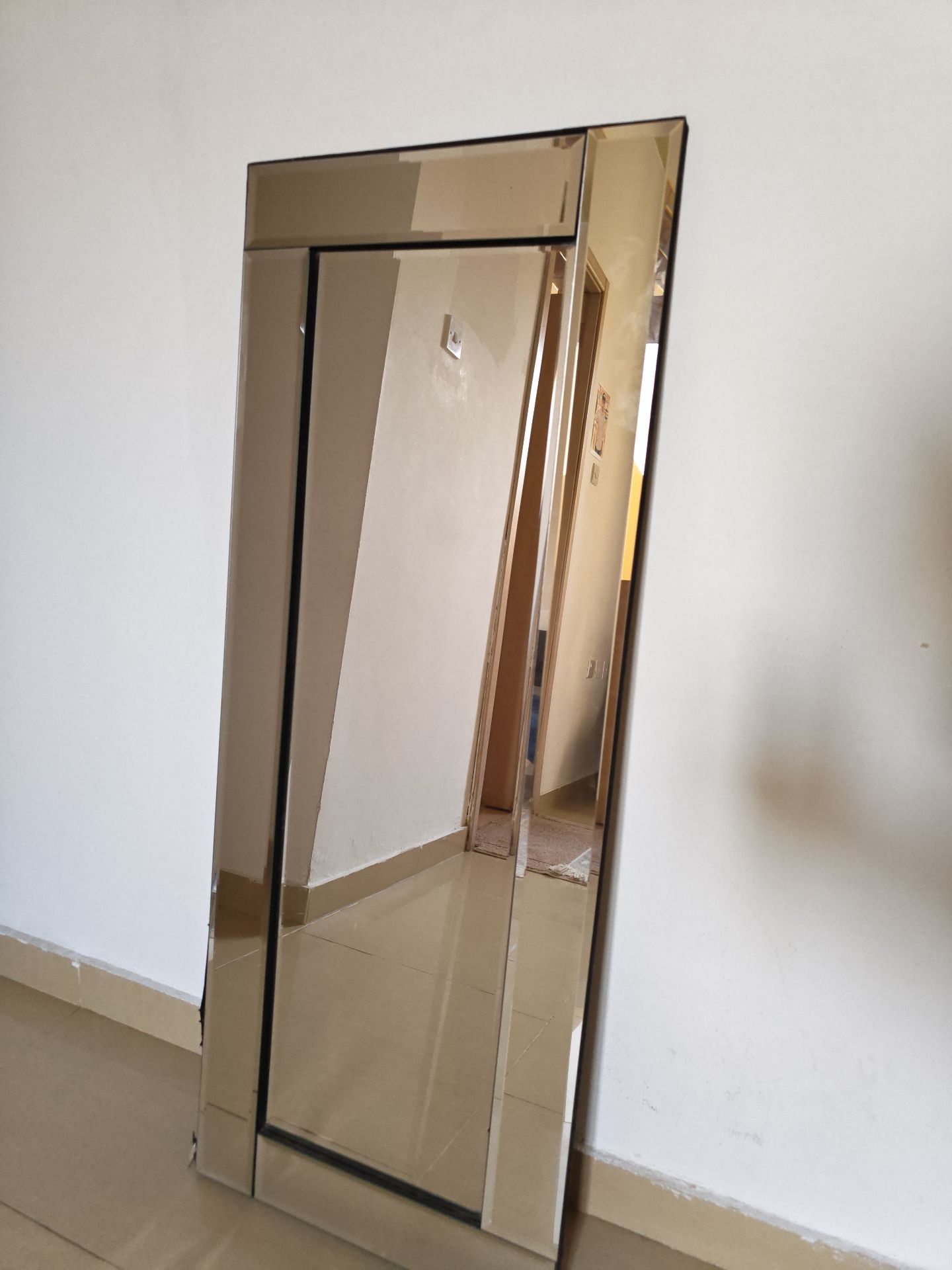 Modern Venetian Bevelled Full-Length Floor Mirror - Image 2