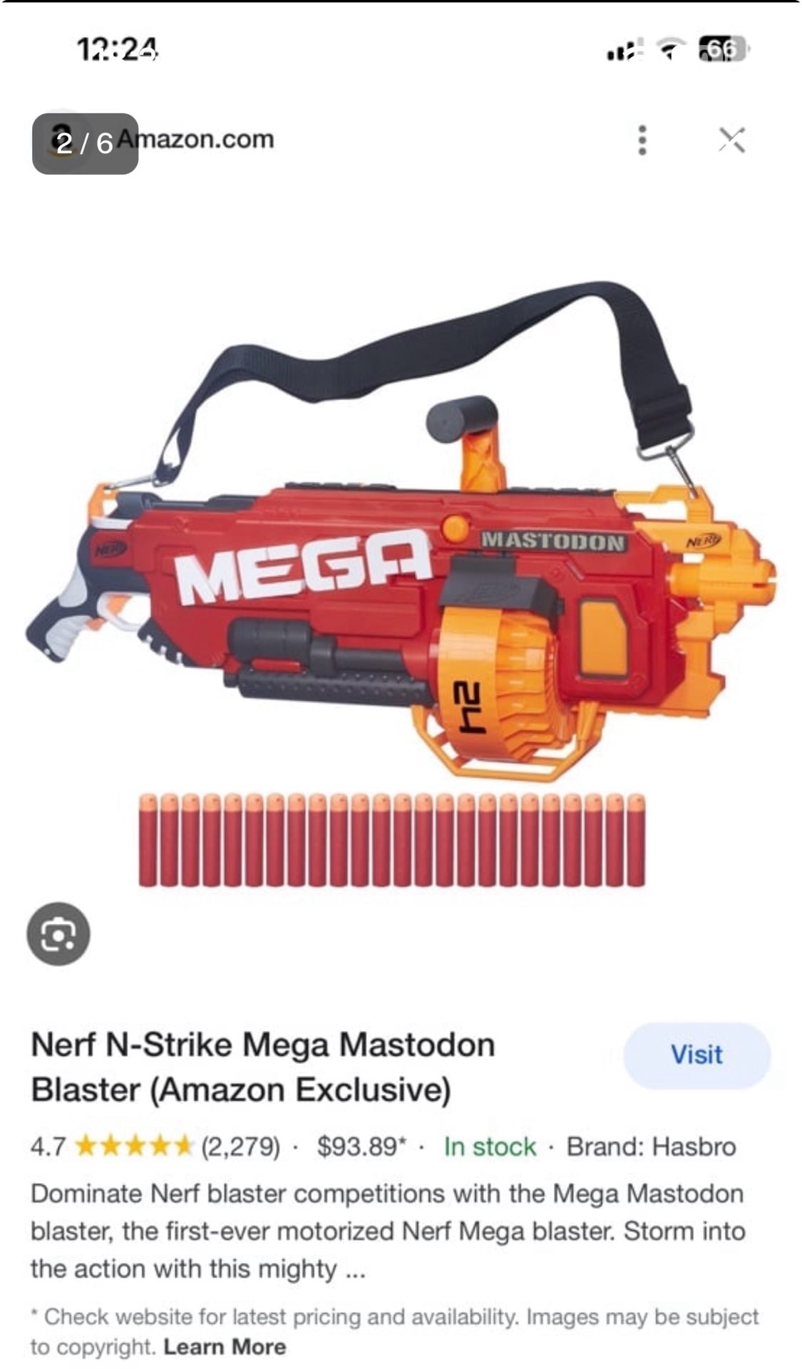 Nerf N-Strike Mega Mastodon Blaster  - Image 4