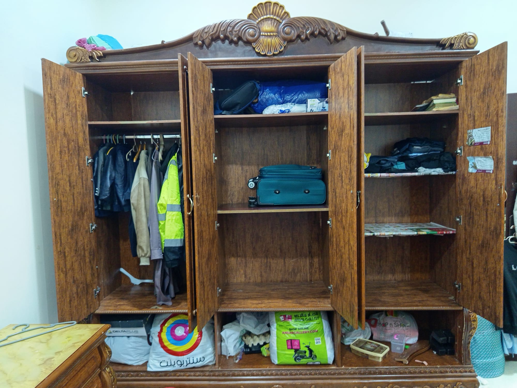 6-Door Wardrobe – 260 cm Width (Ideal Family Storage) - Image 3