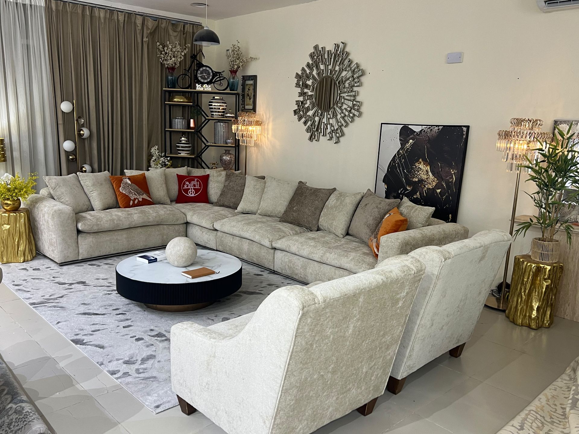 100% BREND NEW HOME CENTER U SHAPE SOFA FOR SELL CALL OR WHAT'S APP > 71532454 - Image 10
