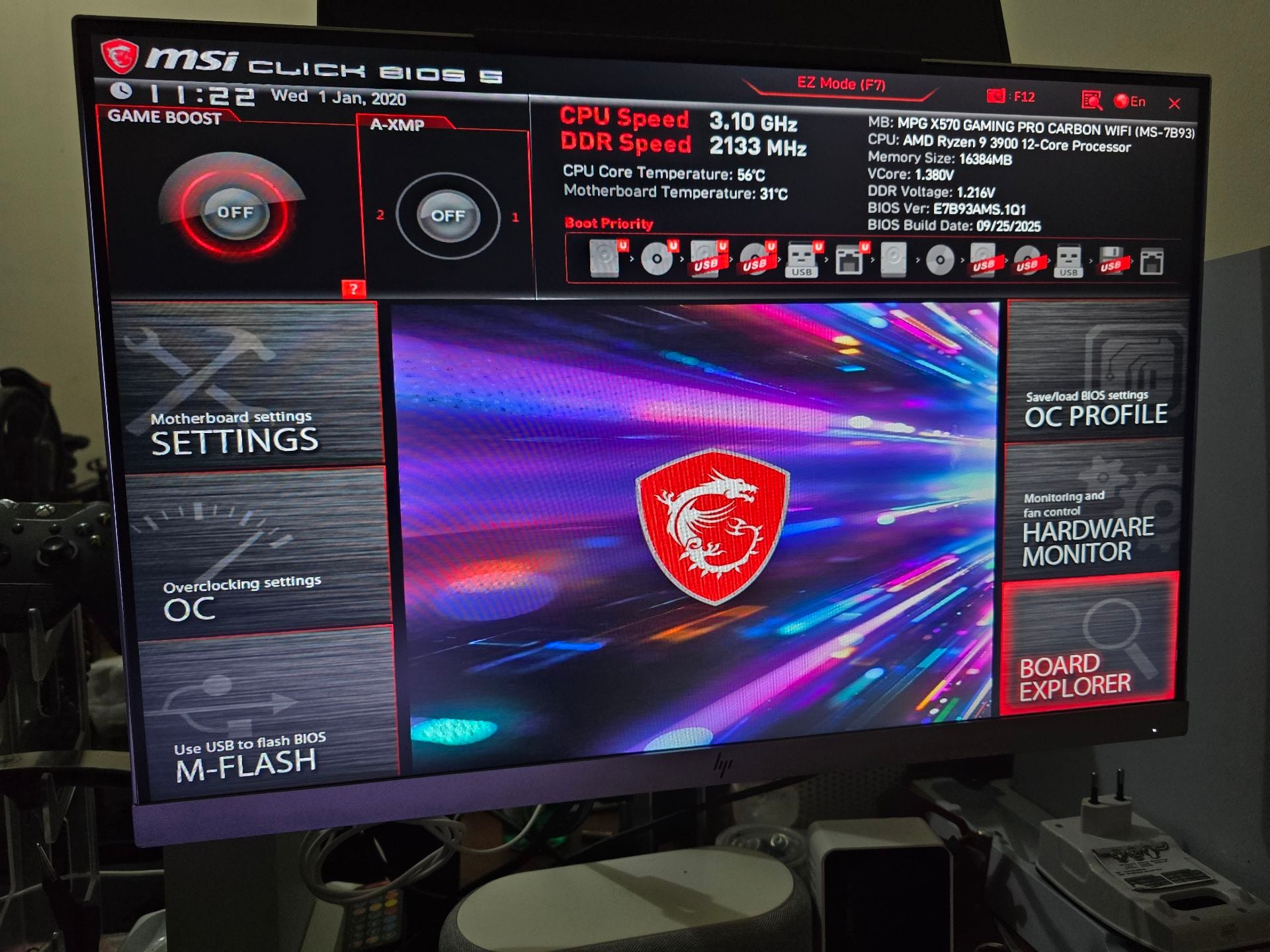 MSI MPG X570 Gaming Pro Carbon Wifi Ryzen 9 12core 24threads 16gb ddr4 - Image 7