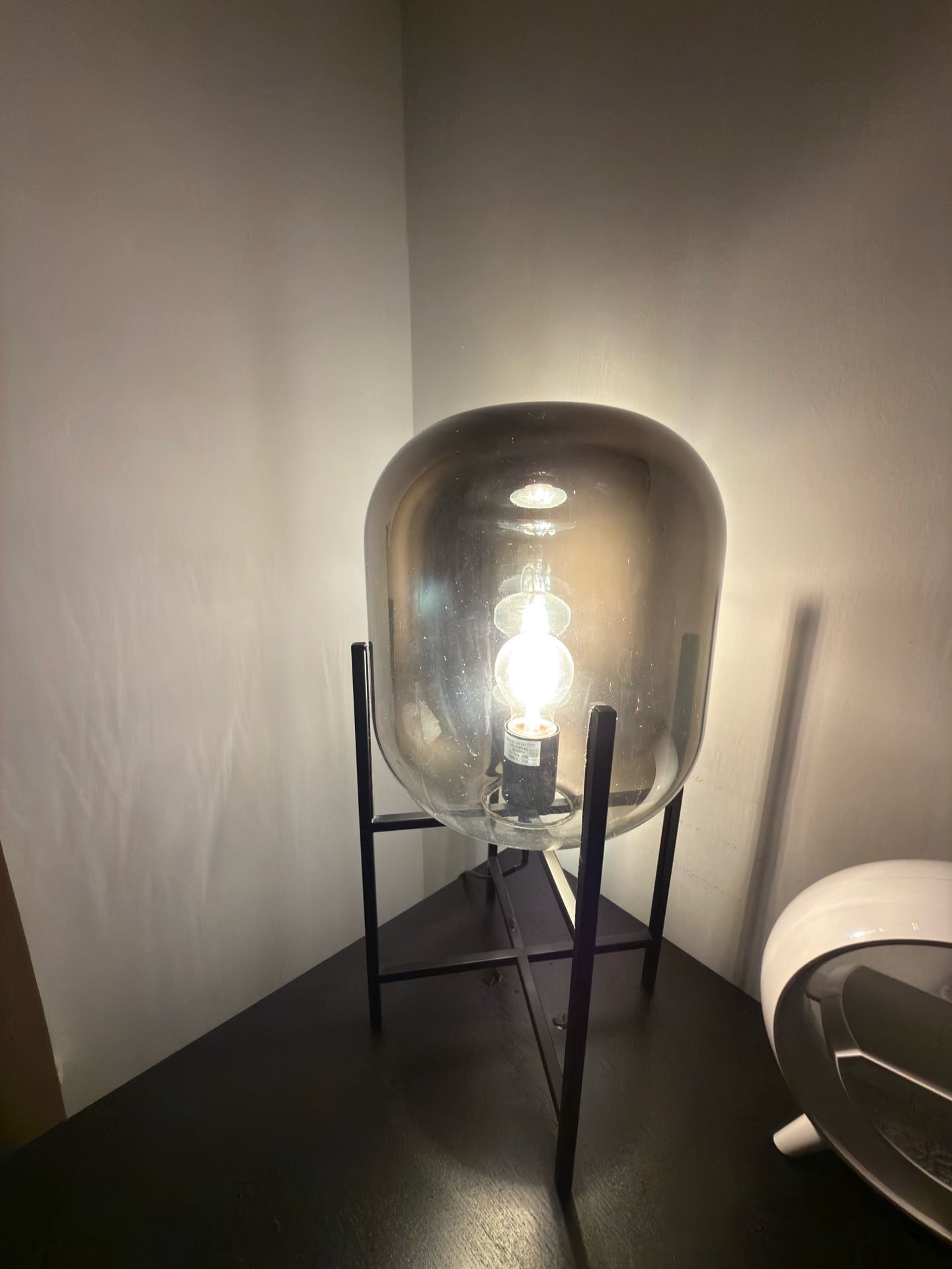     Modern Glass Table Lamp | Bedside / Home Decor - Image 6
