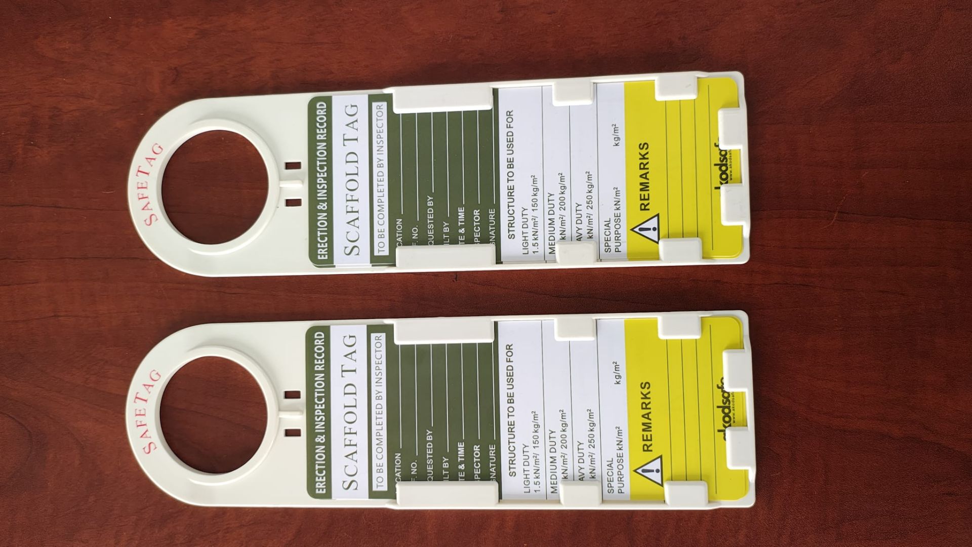 Branded End cap and scaffolding tag for sale - Image 10