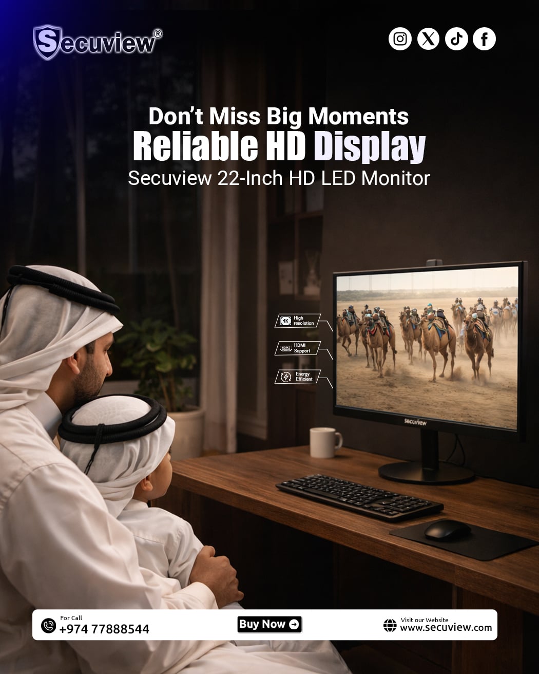 Secuview 22-Inch HD LED Monitor Clear, Bright & Reliable. - Image 1