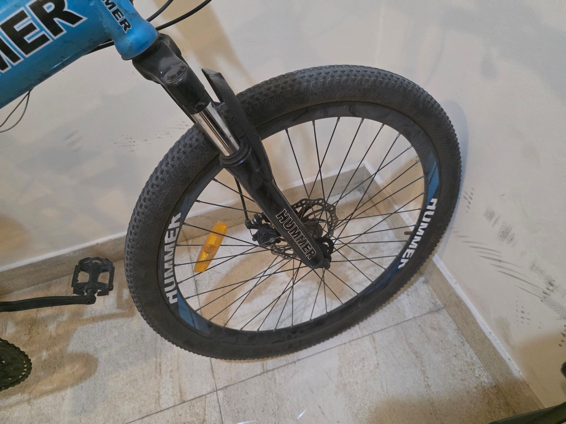 Unisex blue colour hummer cycle used for 3  years only - Image 4