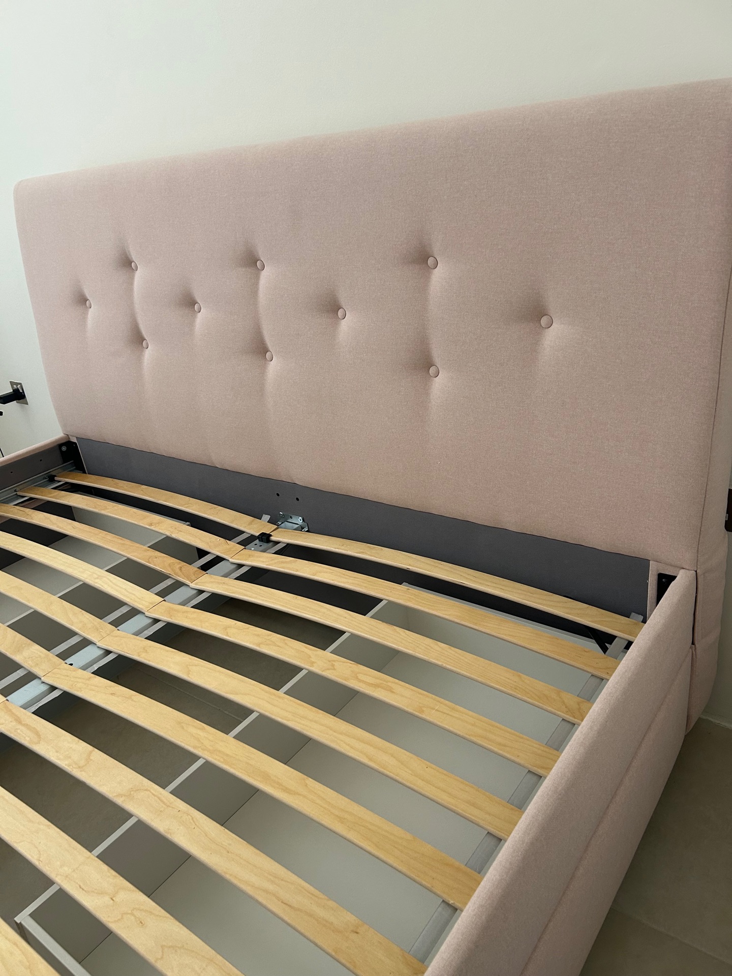 Ikea bed with storage 4 drawers without mattress 180x200cm king size - Image 1