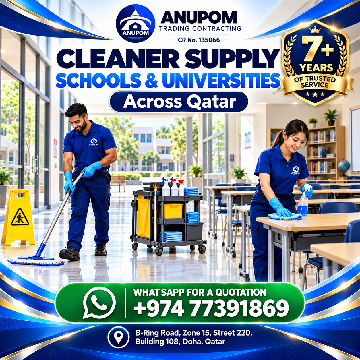 Cleaner Supply Across Qatar | 7+ Years of Trusted Service - Cleaning & Hospitality