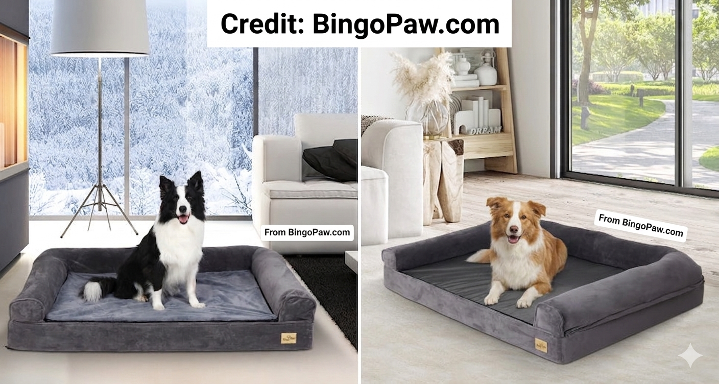 Premium BingoPaw Orthopedic XL Dog Bed (119x90x23 cm) - Image 6