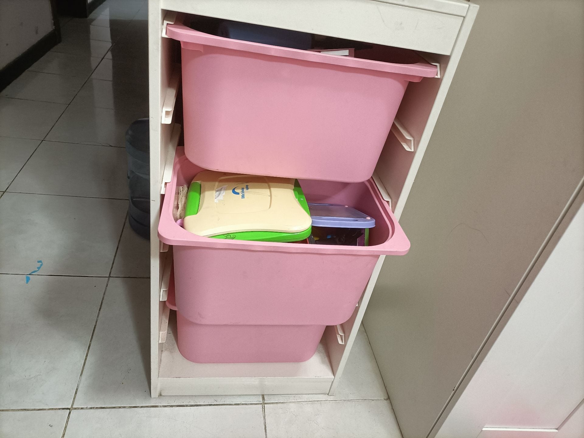 IKEA kids toys organiser with 3 boxes  - Image 3