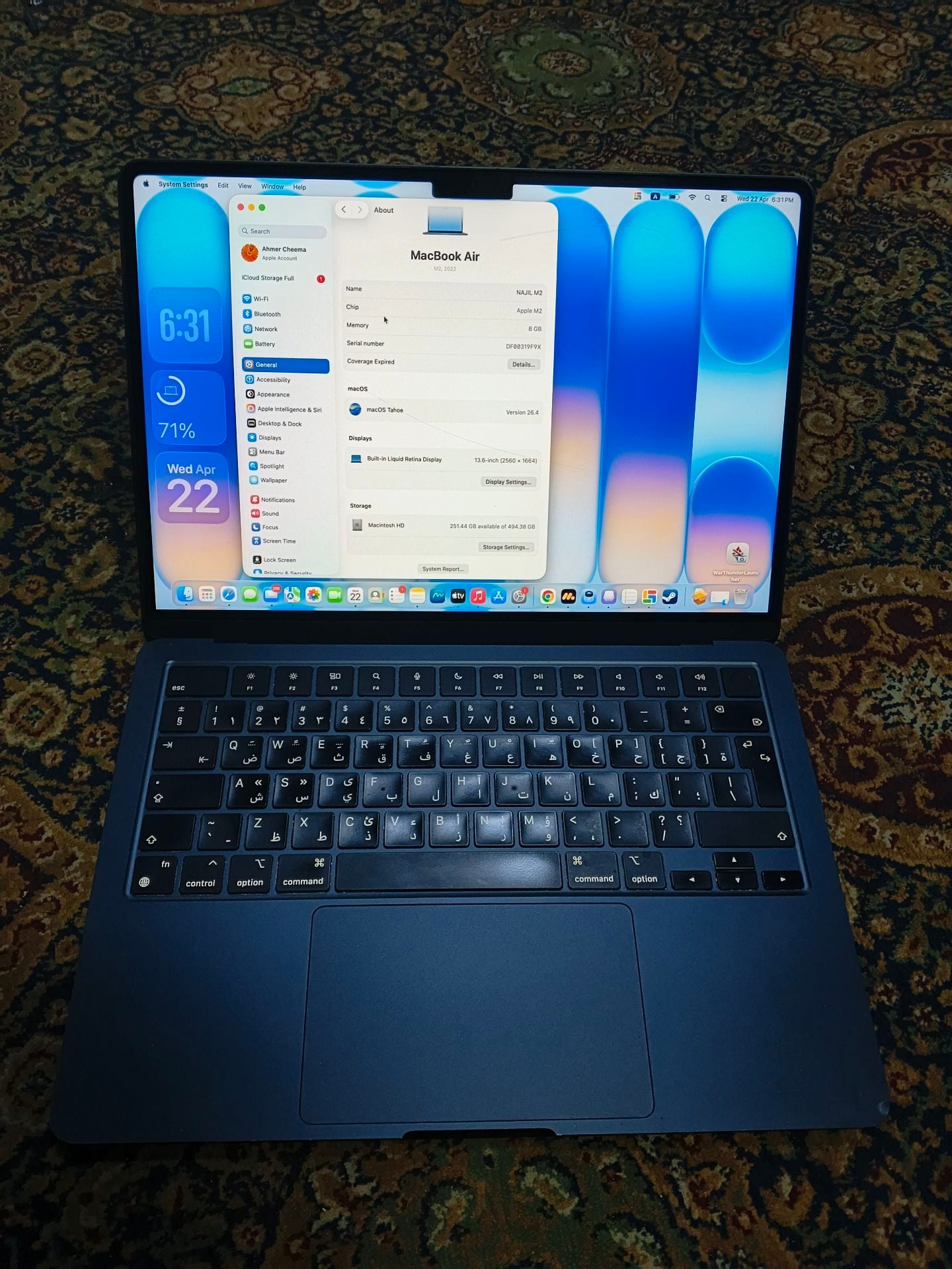 🔥 MacBook Air M2 (2022) for Sale – Great Deal! 🔥 - Image 1