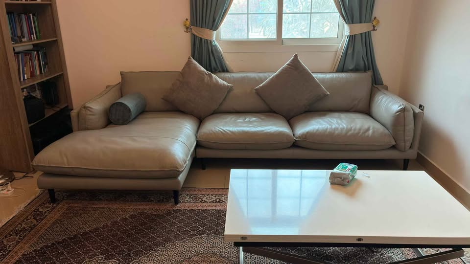 Leather Sofa - Left-Hand L-Shape Corner Chaise (2x pieces available) - Image 6
