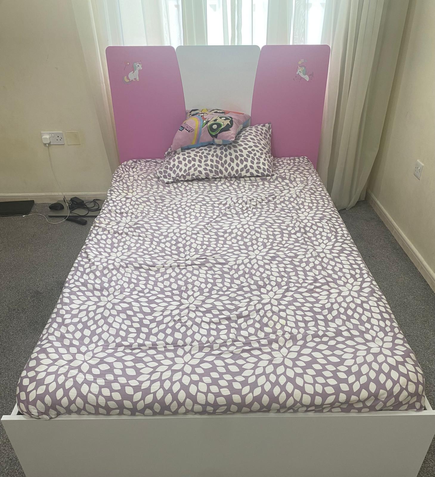 Cute Girls’ Bed with Mattress – Excellent Condition - Image 1
