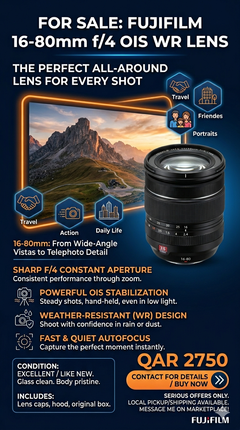 Fujifilm XF16-80mm F/4 R OIS WR - Image 2