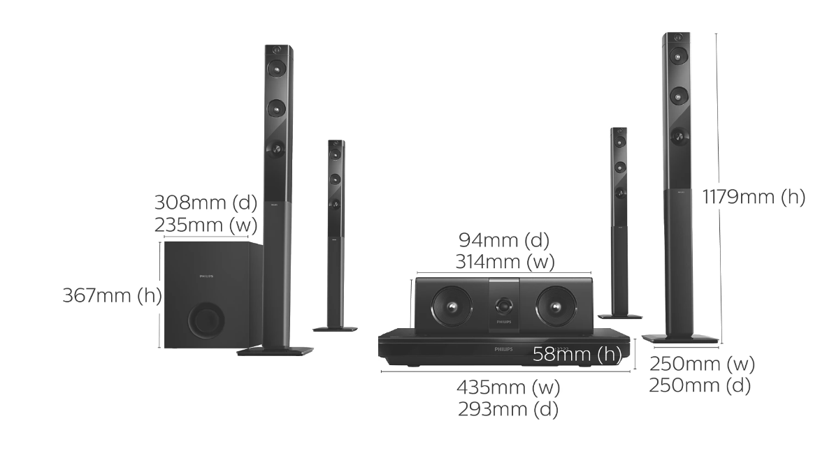 PHILLIPS home theatre + DVD for sale - Image 7