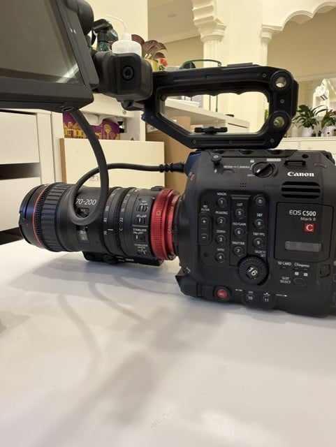 Canon C500 Mark2 with bundle accessories and lenses