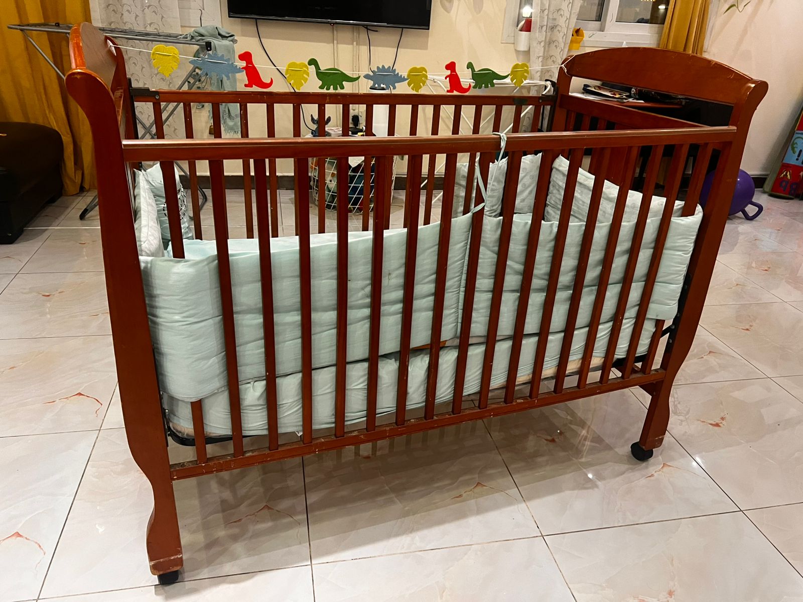 Babyshop's Juniors brand baby cot and mattress for sale - Image 3