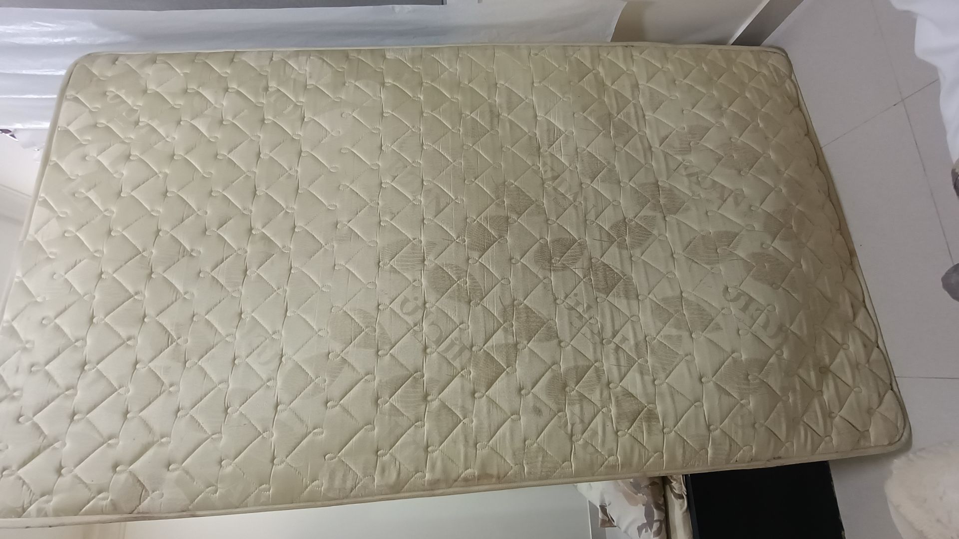 Cupboard and 120*200 Spring Mattress (18 cm height) - Image 1
