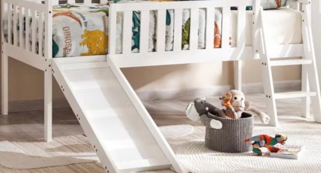 Toddler bed with slide and stairs  - Image 2