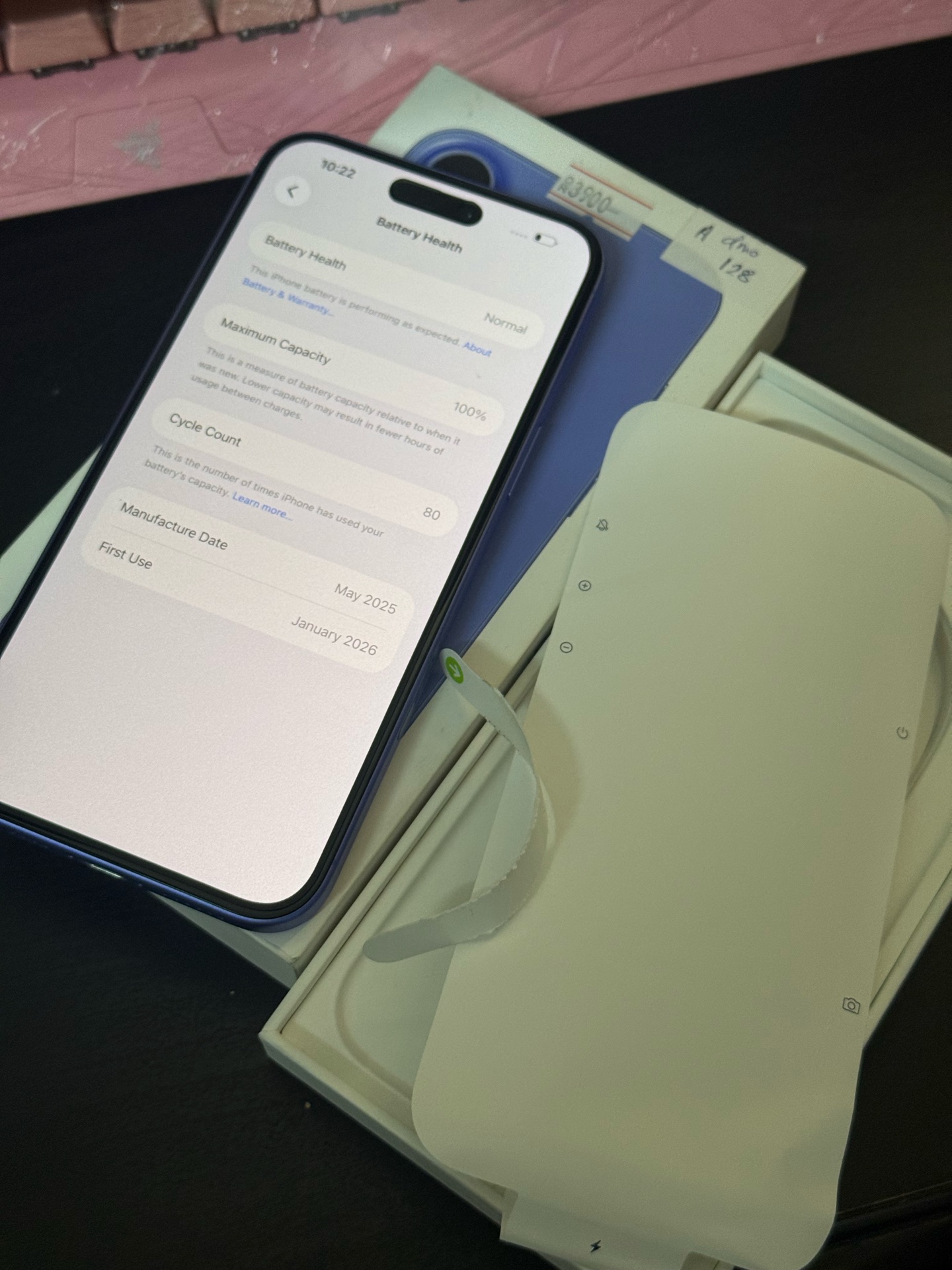 Apple Iphone 16 Plus 128GB Blue Under Warranty - Image 3