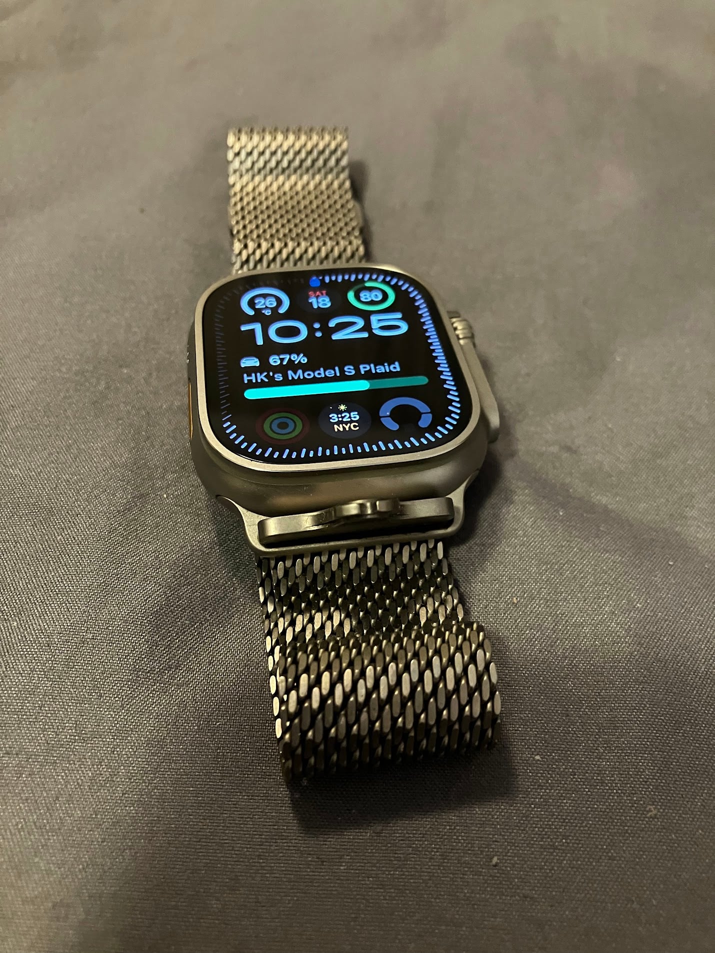 Like New Apple Watch Ultra 3 100% battery milanese band warranty - Image 3