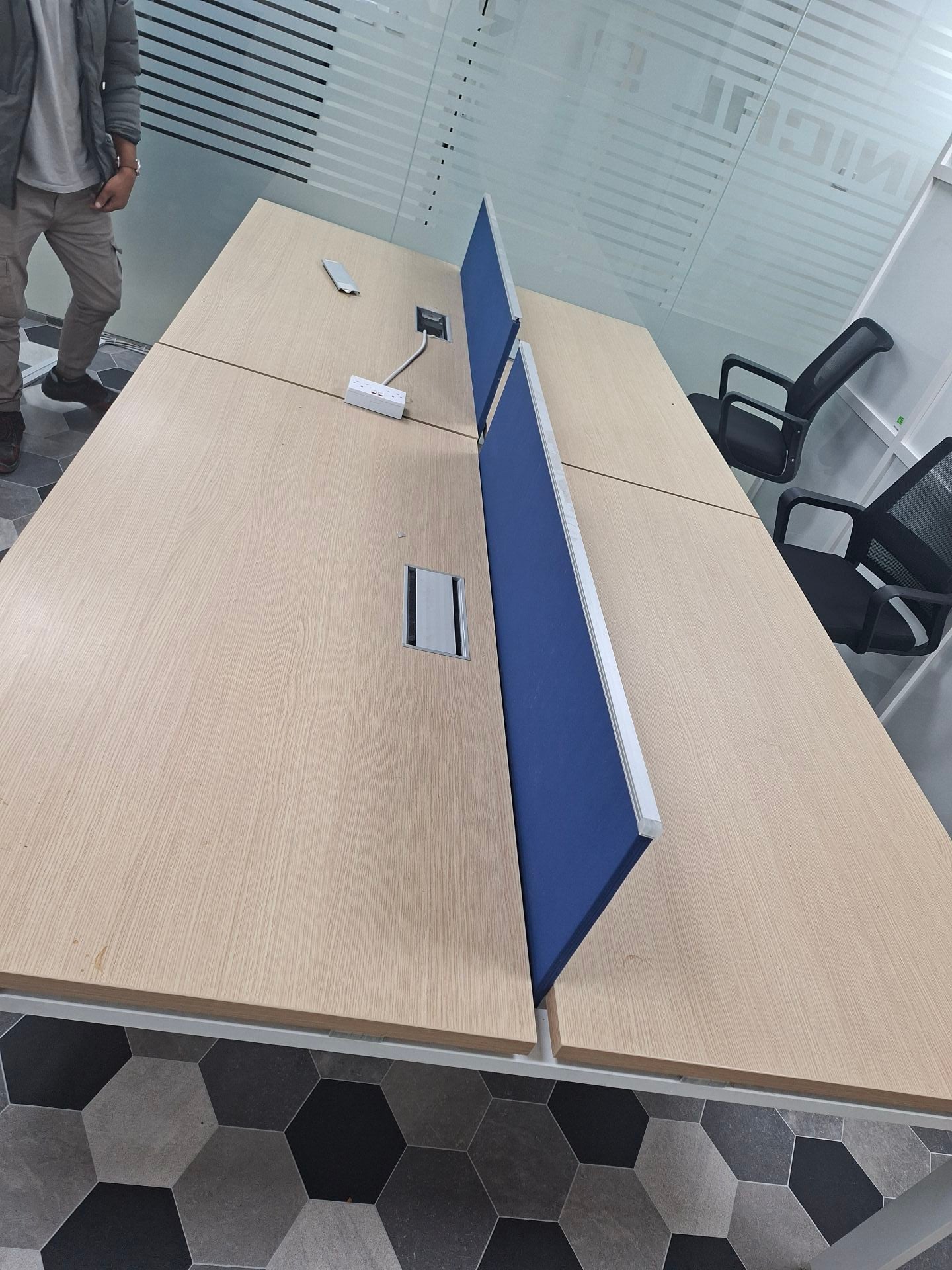 Work Station and Glass Table for sale  - Image 3