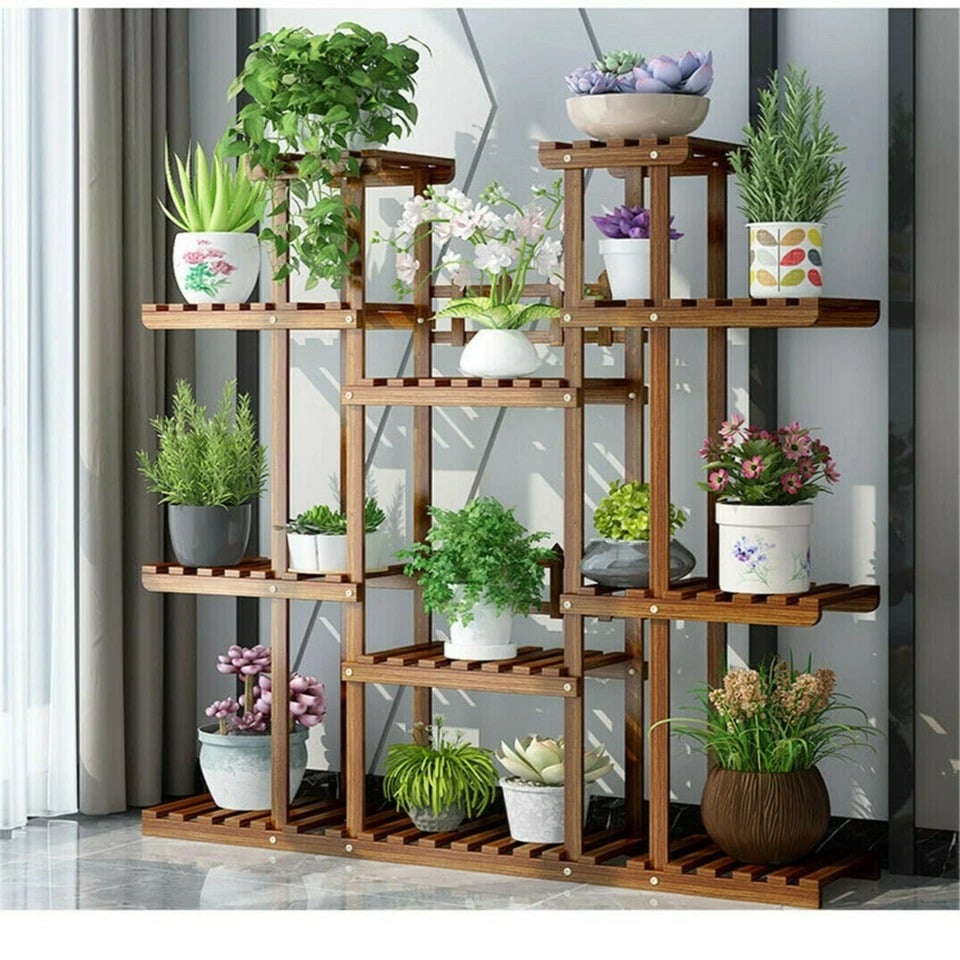 Wooden Plant Stand Qatar under Offer (Brand New Sealed Packed) - Image 1