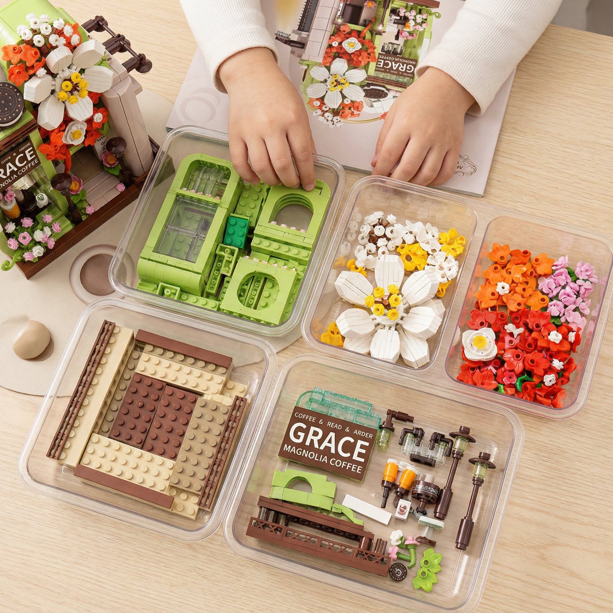 Magnolia Coffee Building Set – 1307 PCS - Image 3