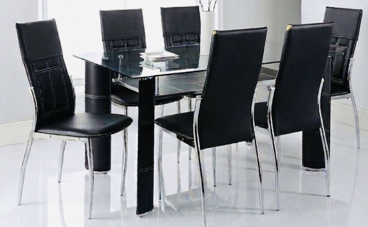 Dining Table with 6 chairs - Image 1