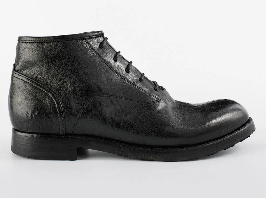 Italian Aston Imperial Black Leather Chukka Boots - Image 1