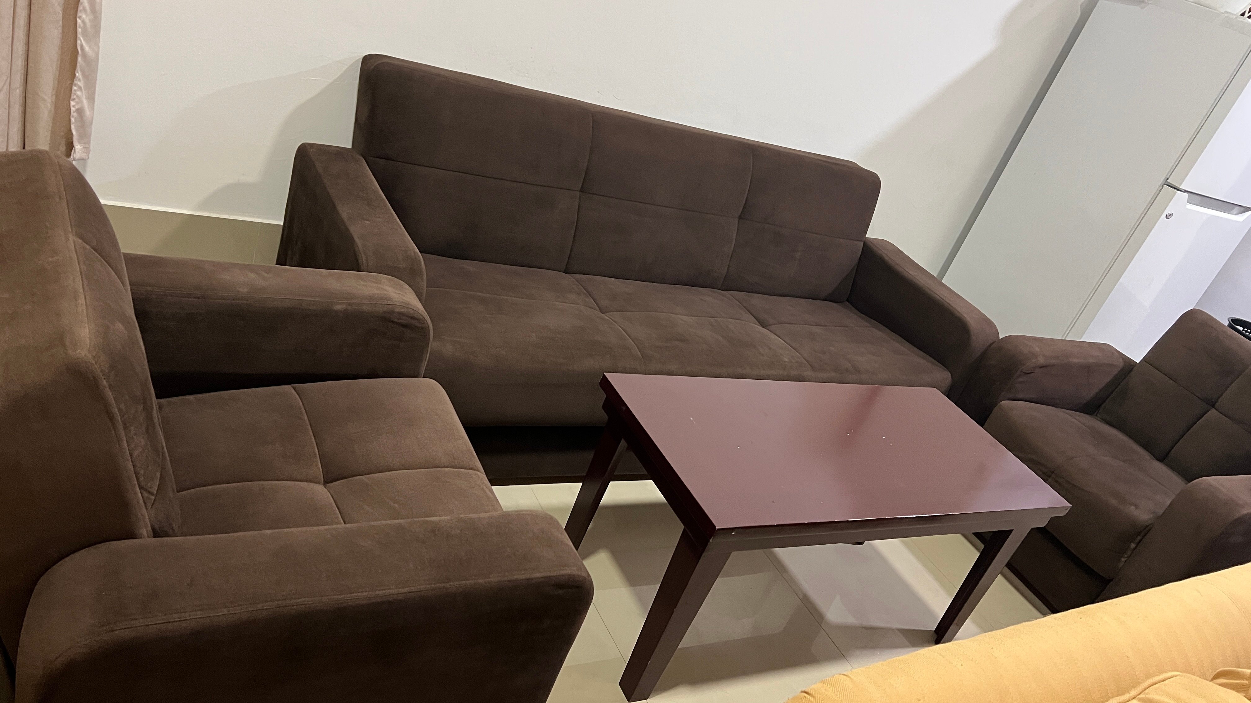 Sofa cum bed with coffee table - Image 4