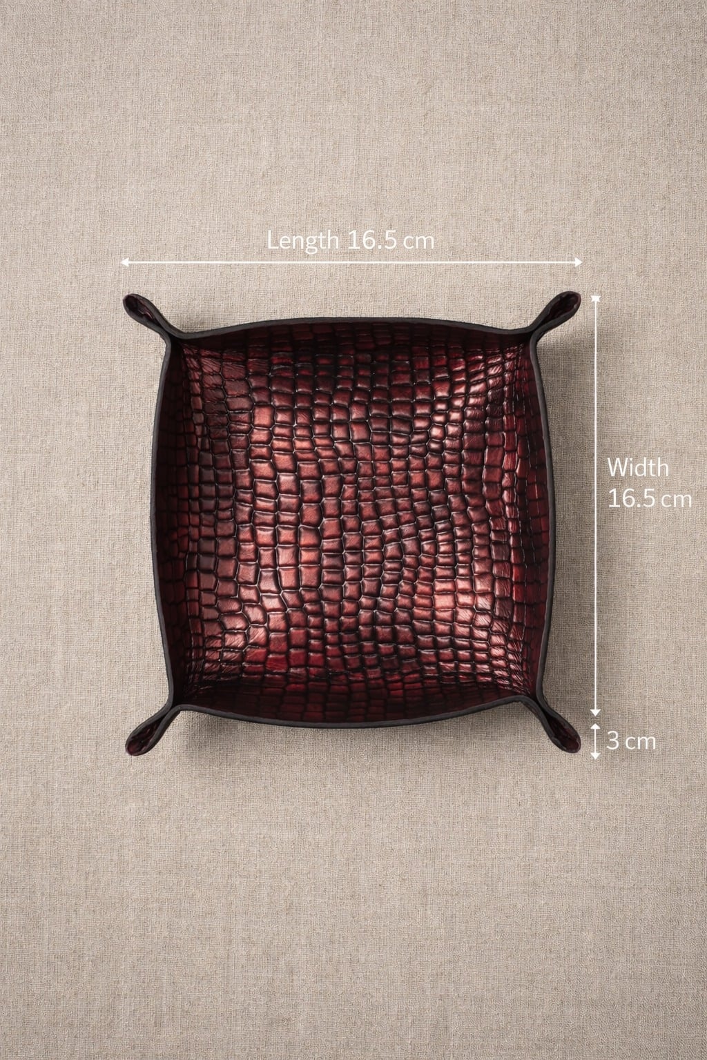 The Majlis Tray - Leather Hand Stitched - Image 8