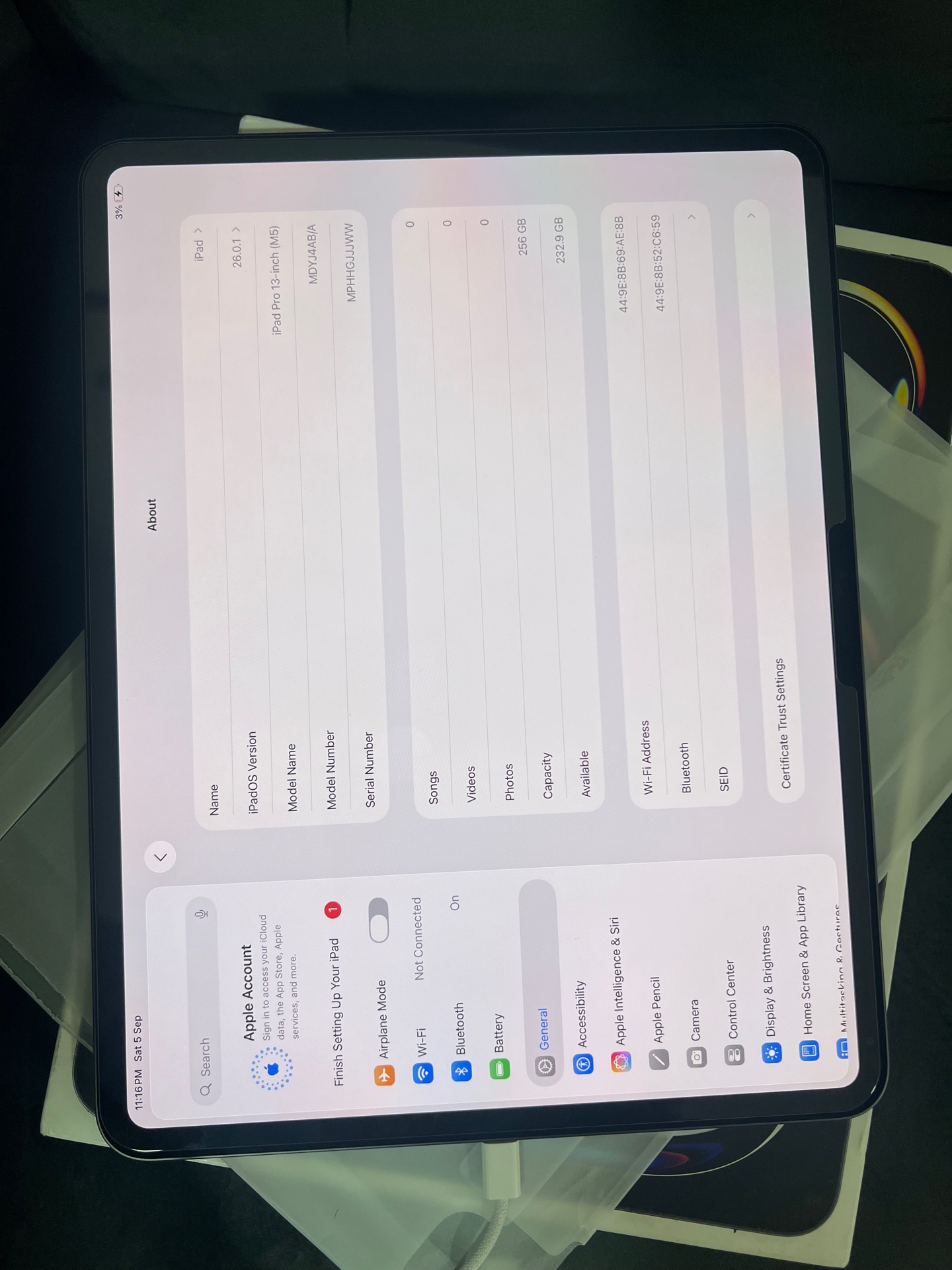 iPad Pro 13 inch M5 256 cycle only 7 times  - Image 6