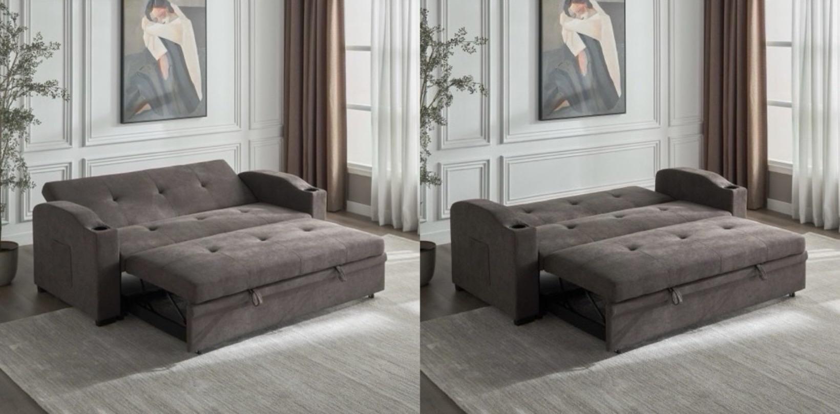 3 Seater Sofa Bed From Home Centre - Image 4