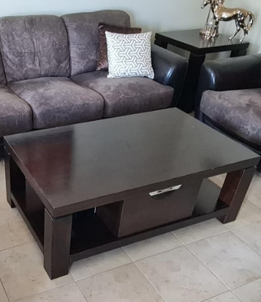 FABRIC SOFA Set with Center Table and 1 Side table for SALE!! - Image 3