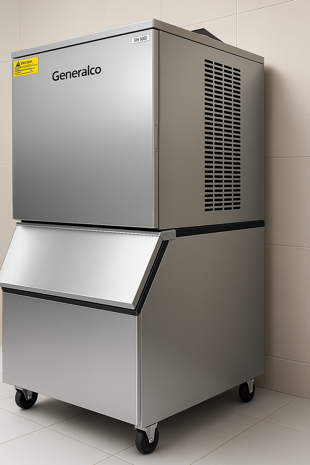 Generalco Ice Maker, Commercial Grade, Stainless Stee - Image 3