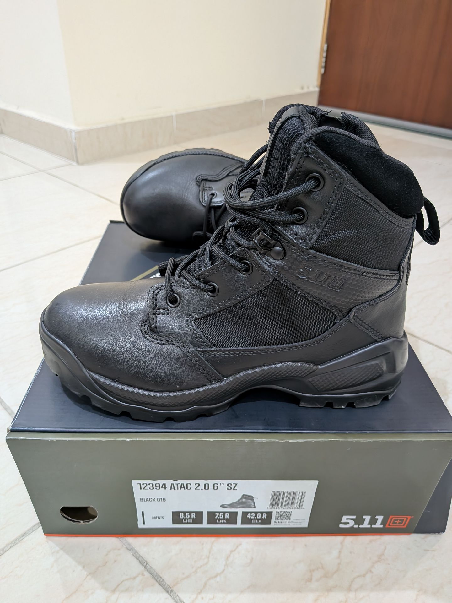 5.11 Tactical Boot 2.0 6" Size Zip Mens Black - Image 2