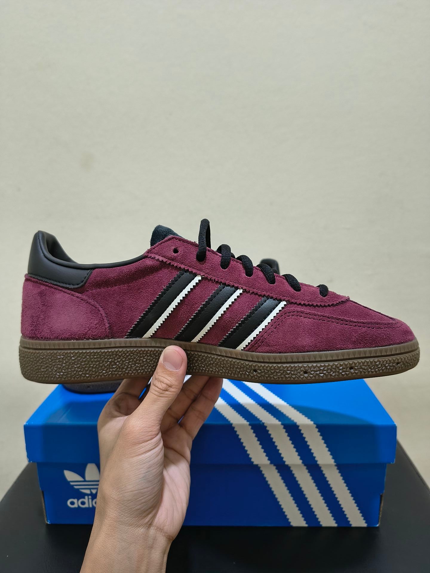 Adidas Handball Spezial Maroon / Black (Brand New, Original & Size 8 US) - Image 4