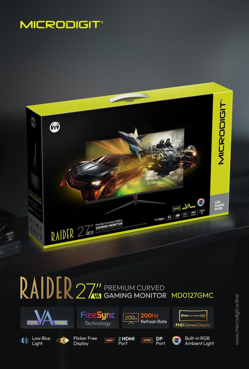 GAMING MONITOR : 27" INCH CURVED -200Hz  - Image 4
