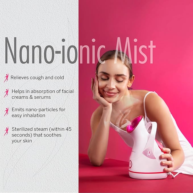 HealthSense Steamer with Nano-Ionic Technology UV Steam Sterilization - Image 6